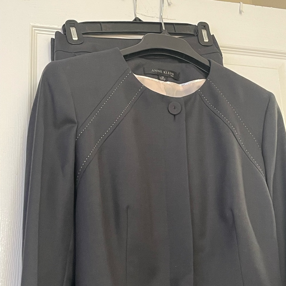 Anne Klein charcoal suit